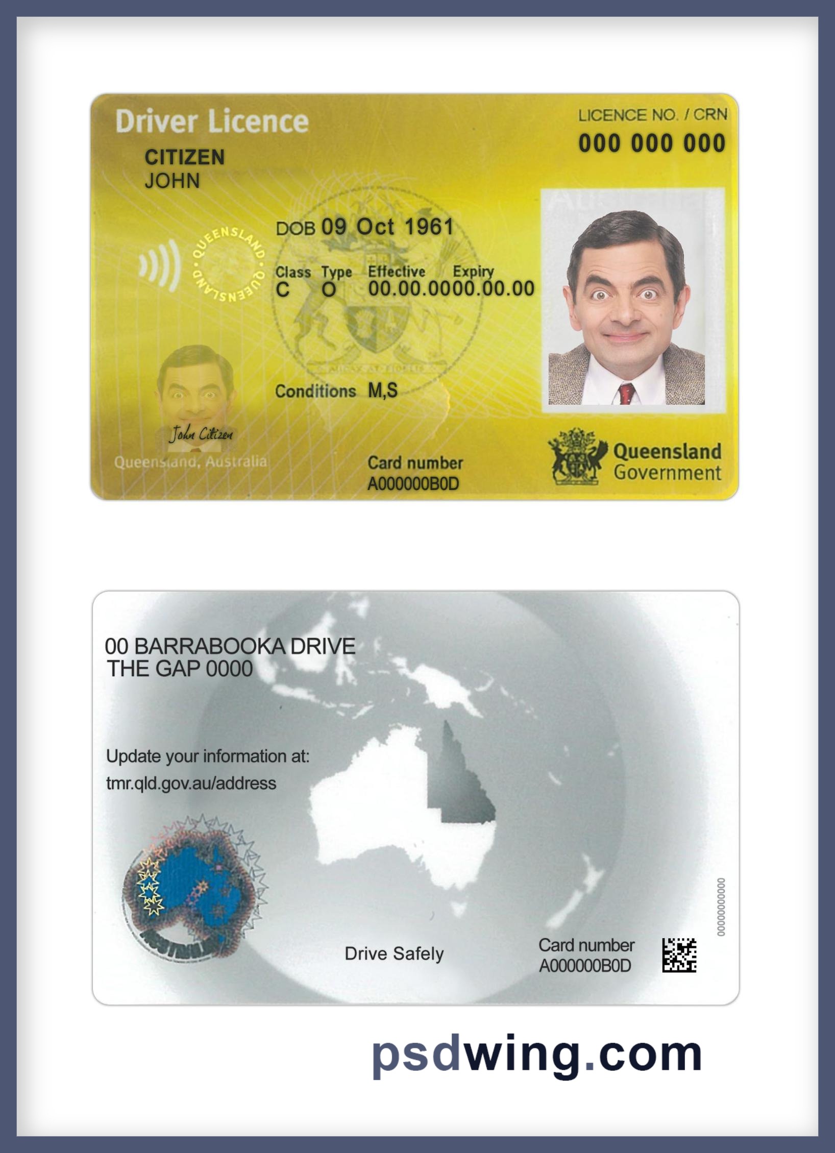 Australia Queensland DL 2019-Present